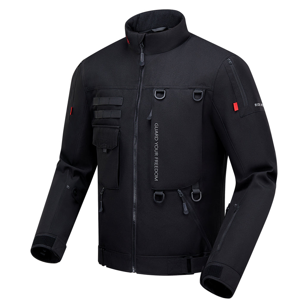 RIDEIRON オールシーズン対応 CE プロテクター耐久バイクジャケット| MJ5501