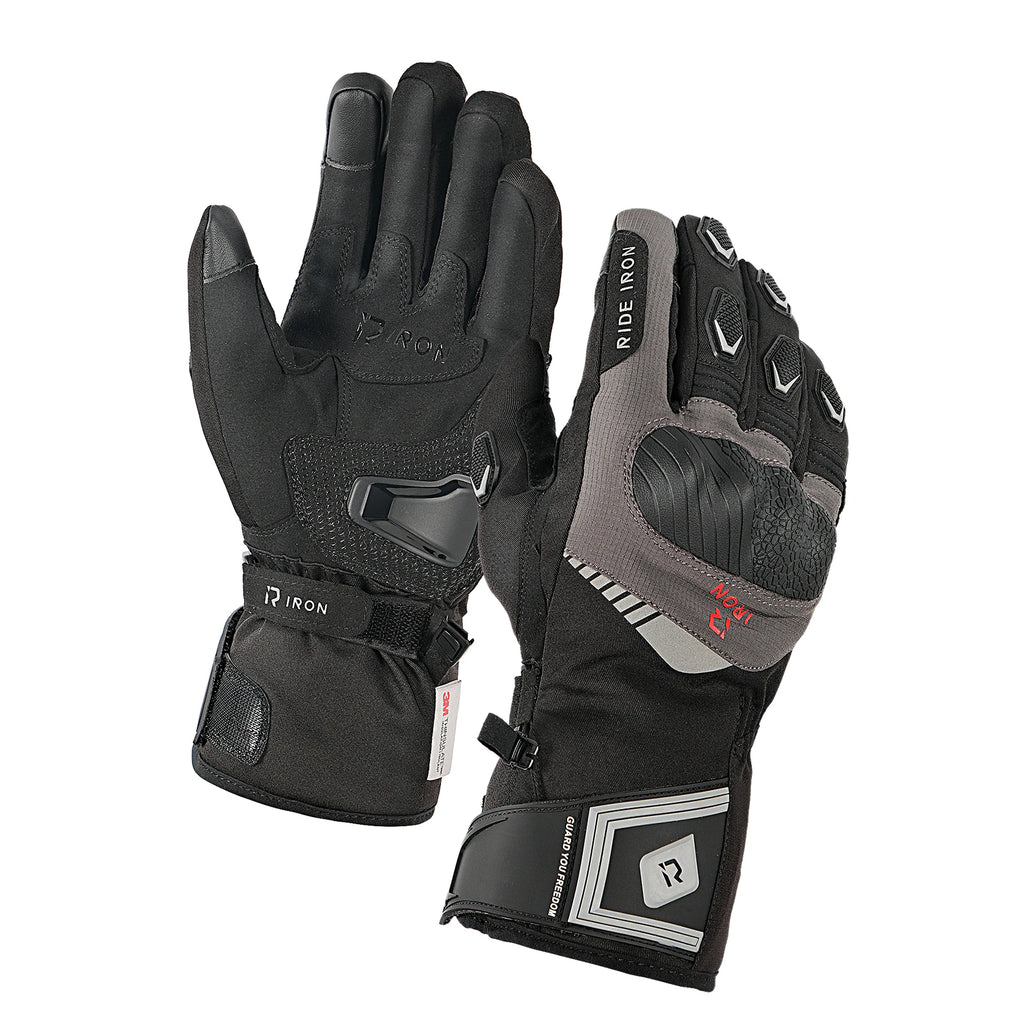 RIDEIRON ストリートスタイル冬防水装甲オートバイグローブ| MG7501