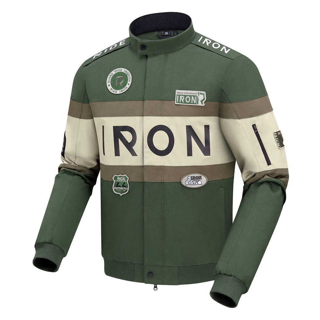 RIDEIRON レーシング スタイル 装甲 ライディング ジャケット|MJ5506