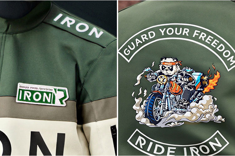 RIDEIRON レーシング スタイル 装甲 ライディング ジャケット｜MJ5506