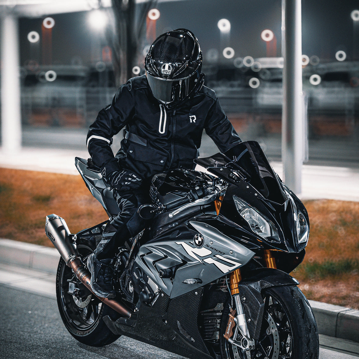 RIDEIRON 立ち襟防護 長丈ライディングジャケット | MJ5510