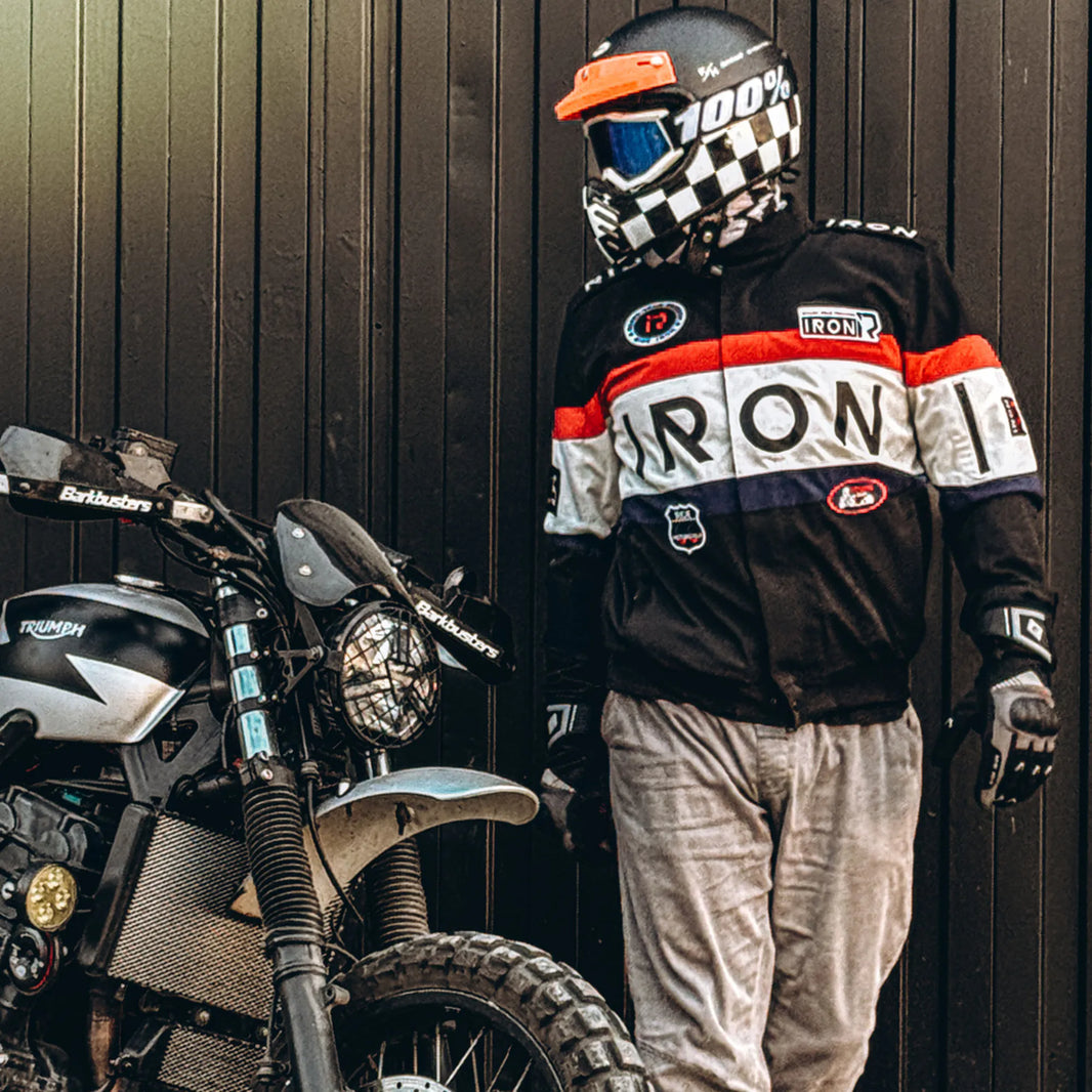 RIDEIRON レーシング スタイル 装甲 ライディング ジャケット｜MJ5506