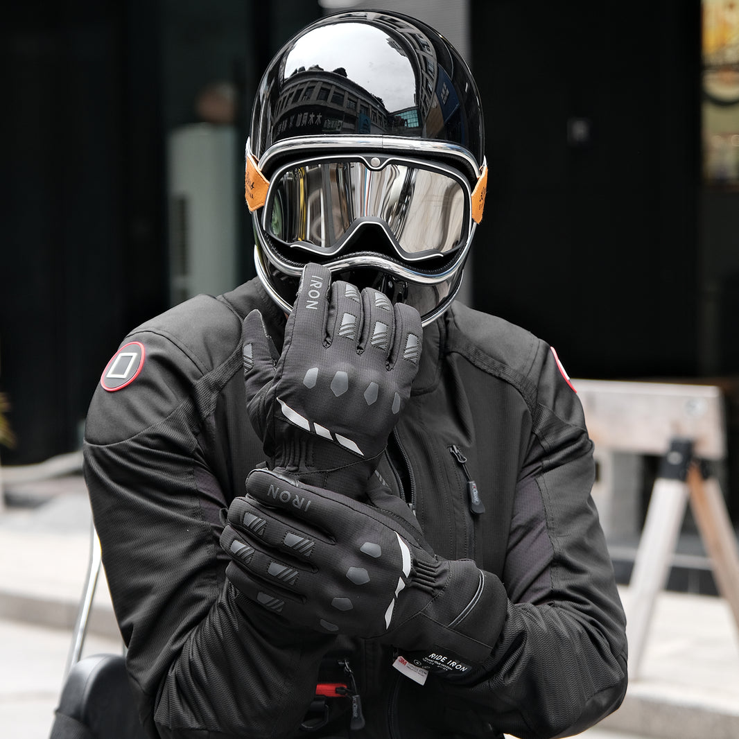 RIDEIRON クラシック 冬の防水オートバイの保護グローブ | MG7502