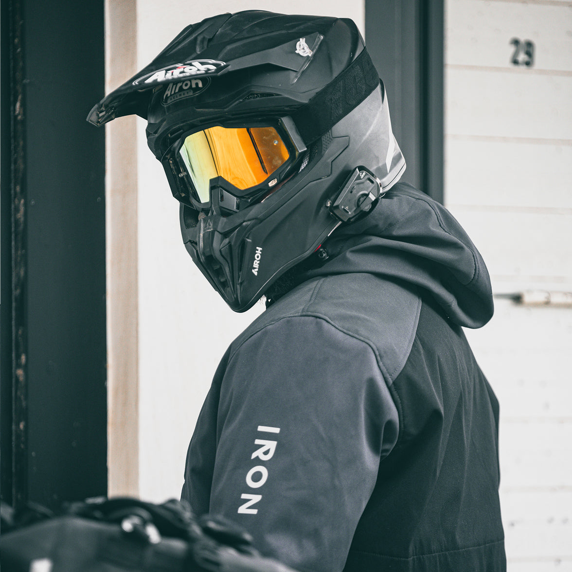 RIDEIRON カジュアル防風フード付きバイク用プロテクタージャケット | MJ5509