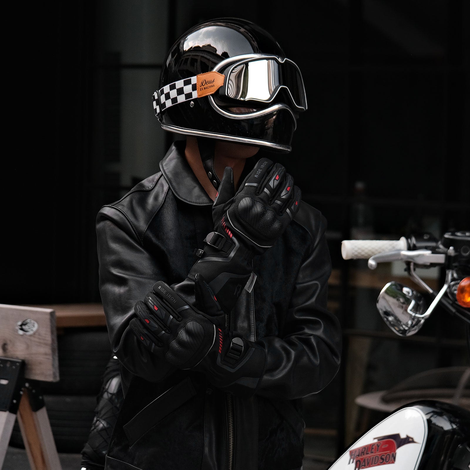 RIDEIRON 冬用 防水 装甲 オートバイグローブ | MG7505