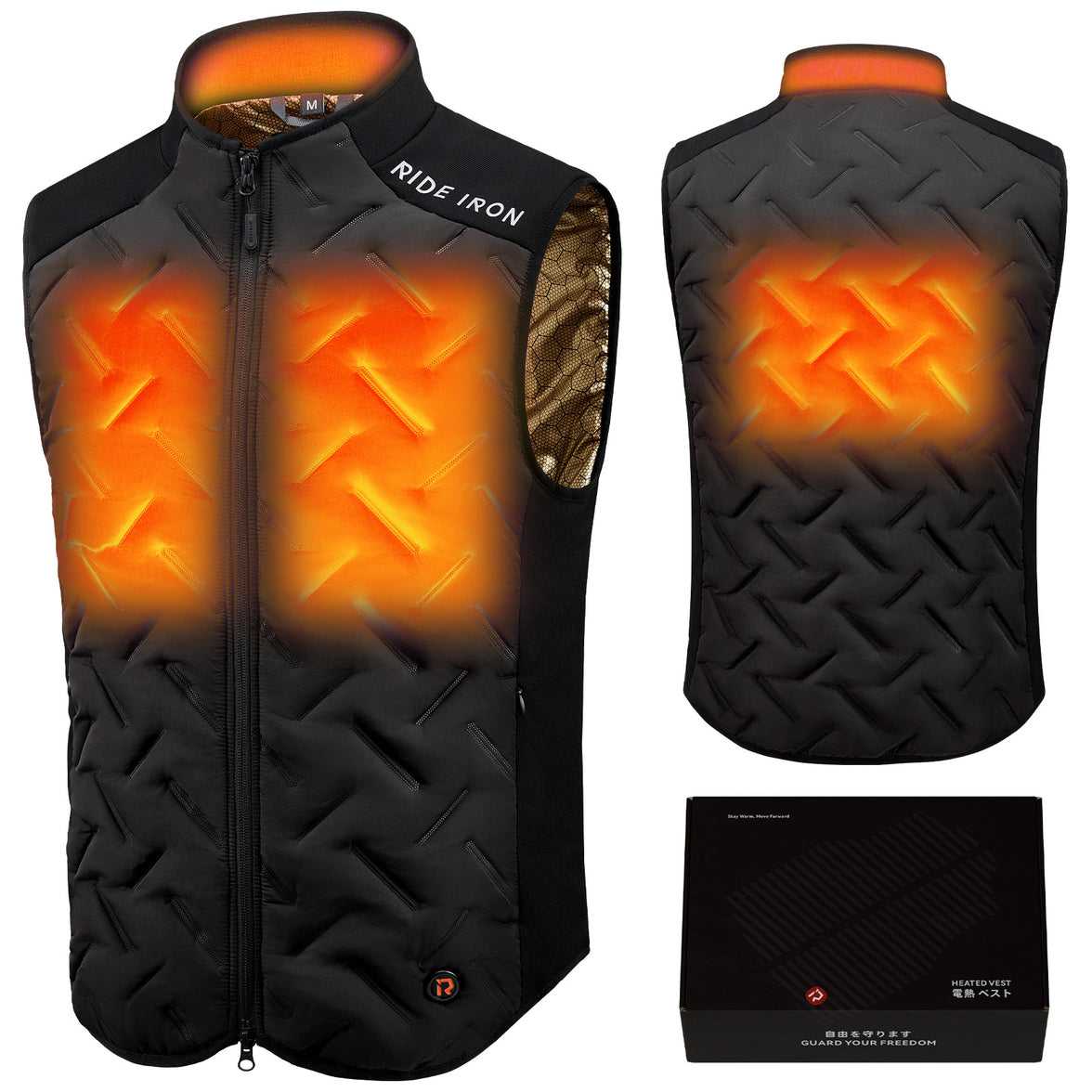 RIDEIRON USB電源 スマート電熱 バイクベスト| MJ5505H