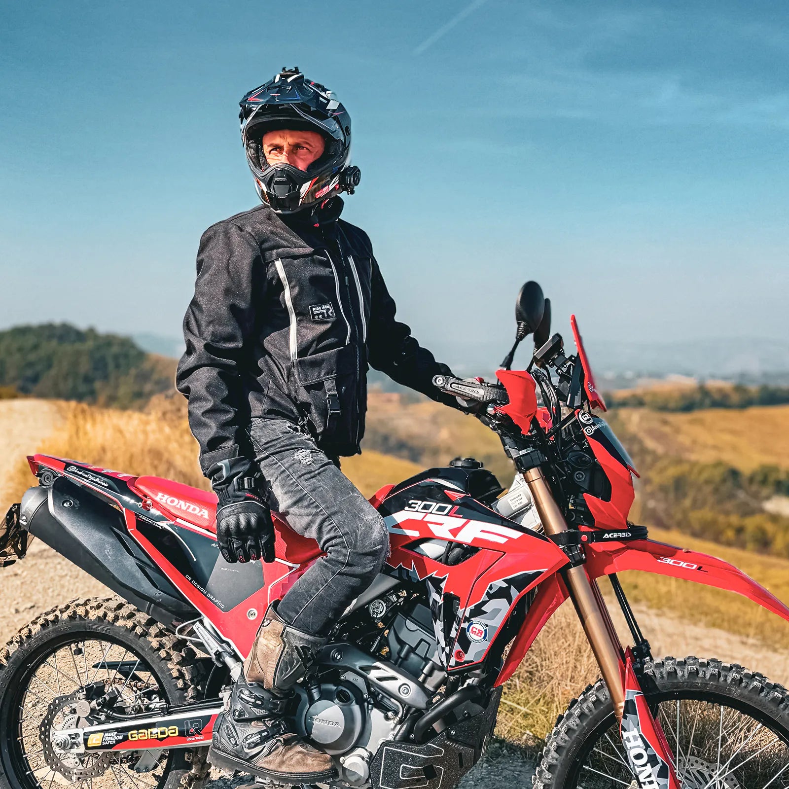 RIDEIRON 春秋用プロテクター付き メッシュバイクジャケット｜MJ5511