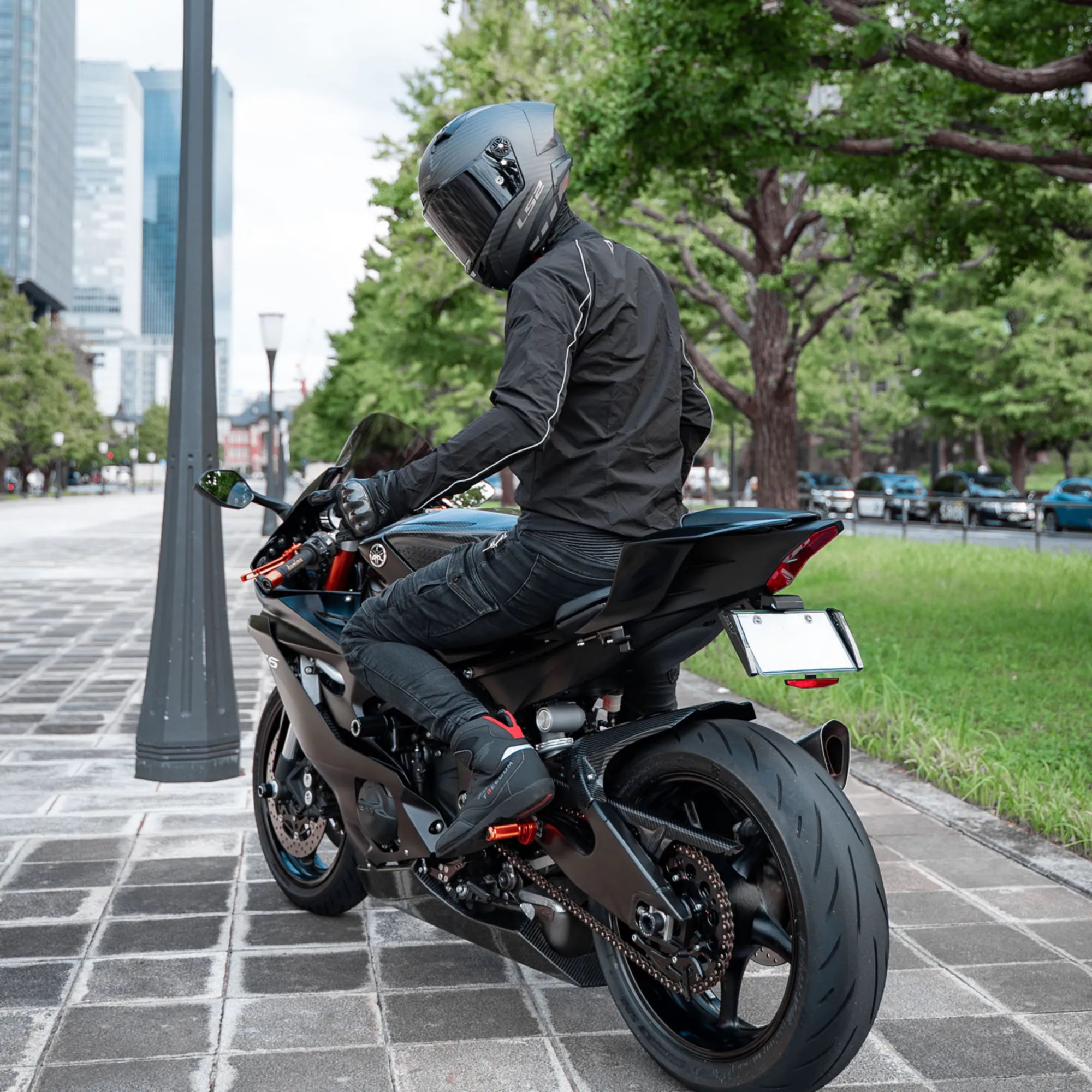 RIDEIRON 防風・日焼け防止軽量通気性ライディングジャケット | MJ5001