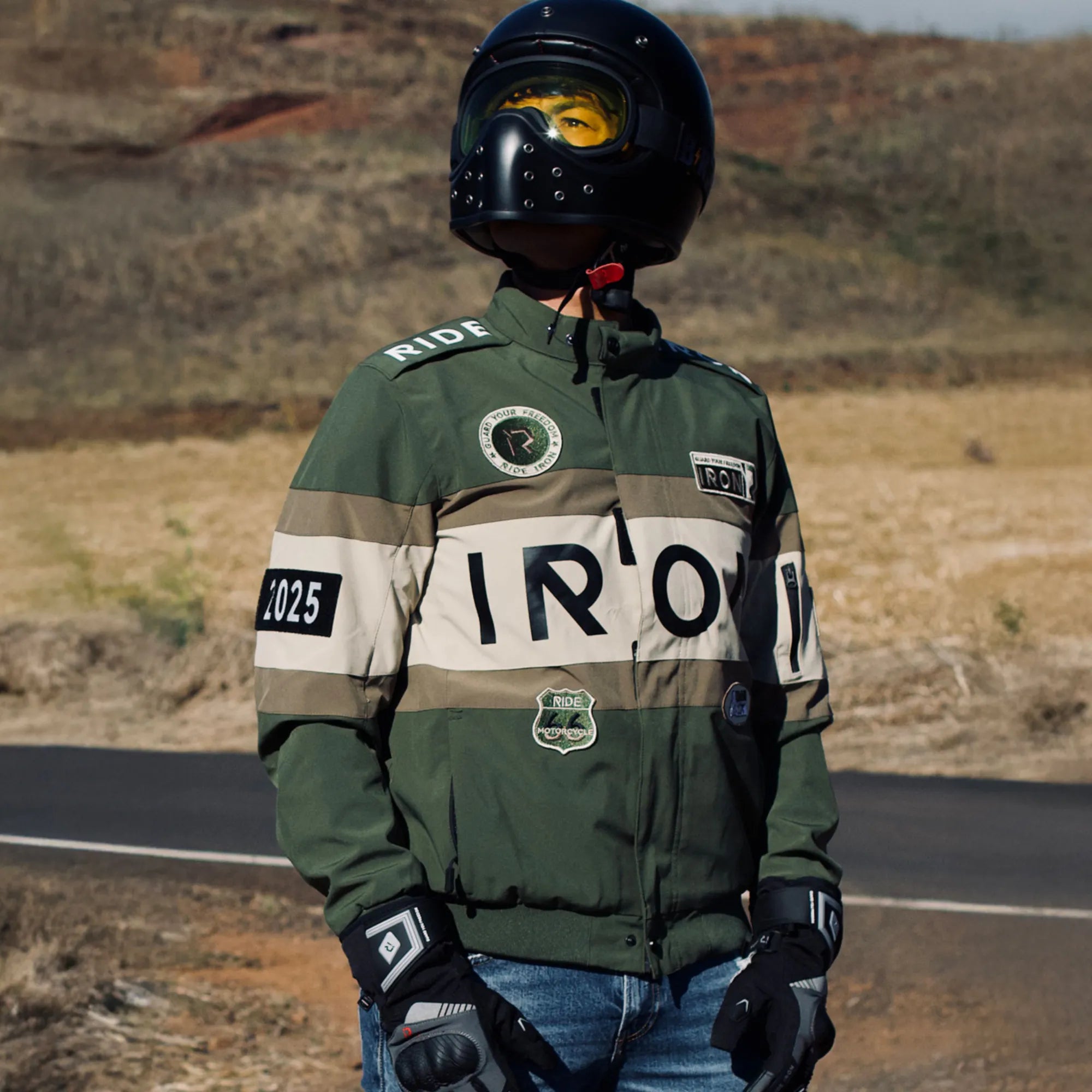 RIDEIRON レーシング スタイル 装甲 ライディング ジャケット｜MJ5506