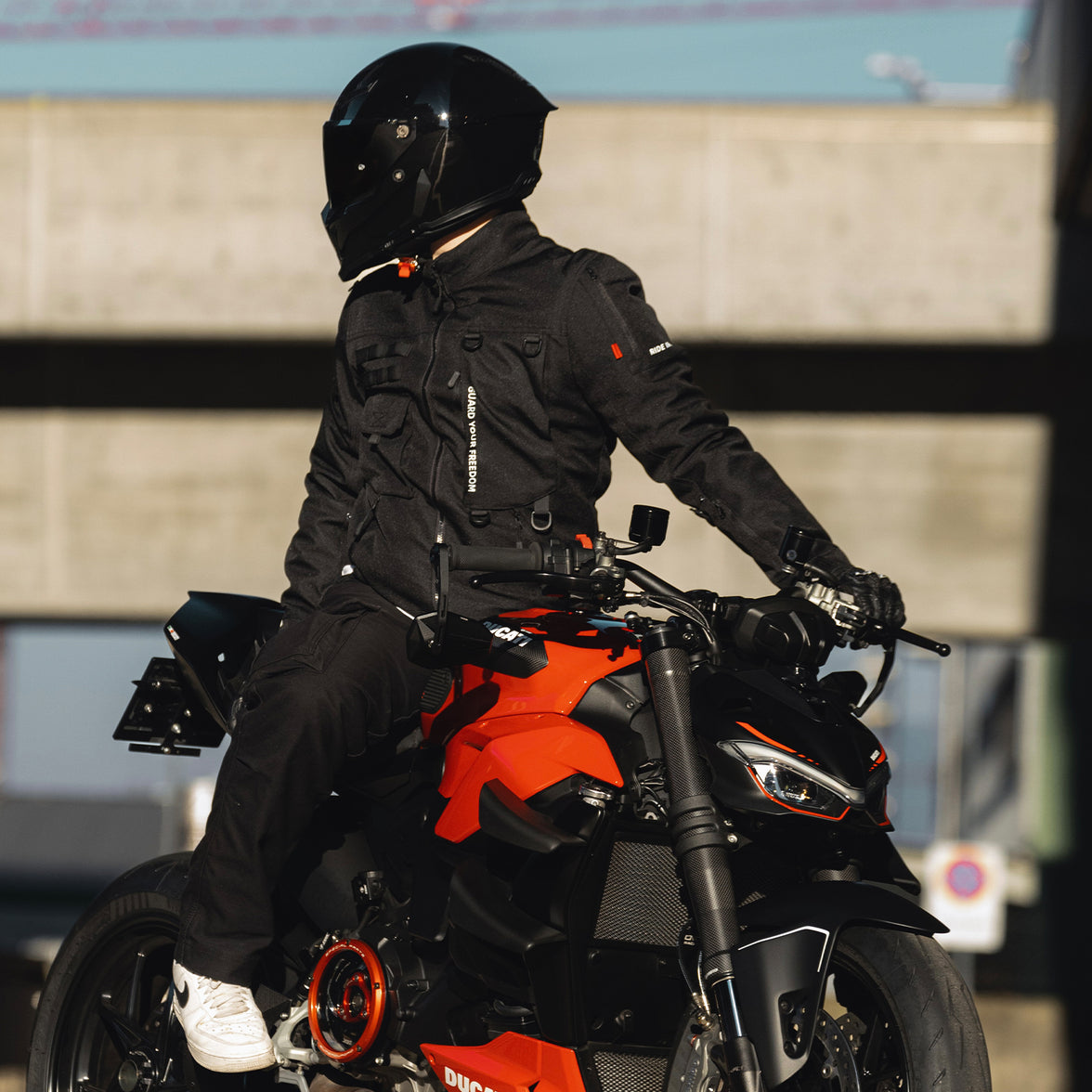 RIDEIRON オールシーズン対応 CE プロテクター耐久バイクジャケット| MJ5501