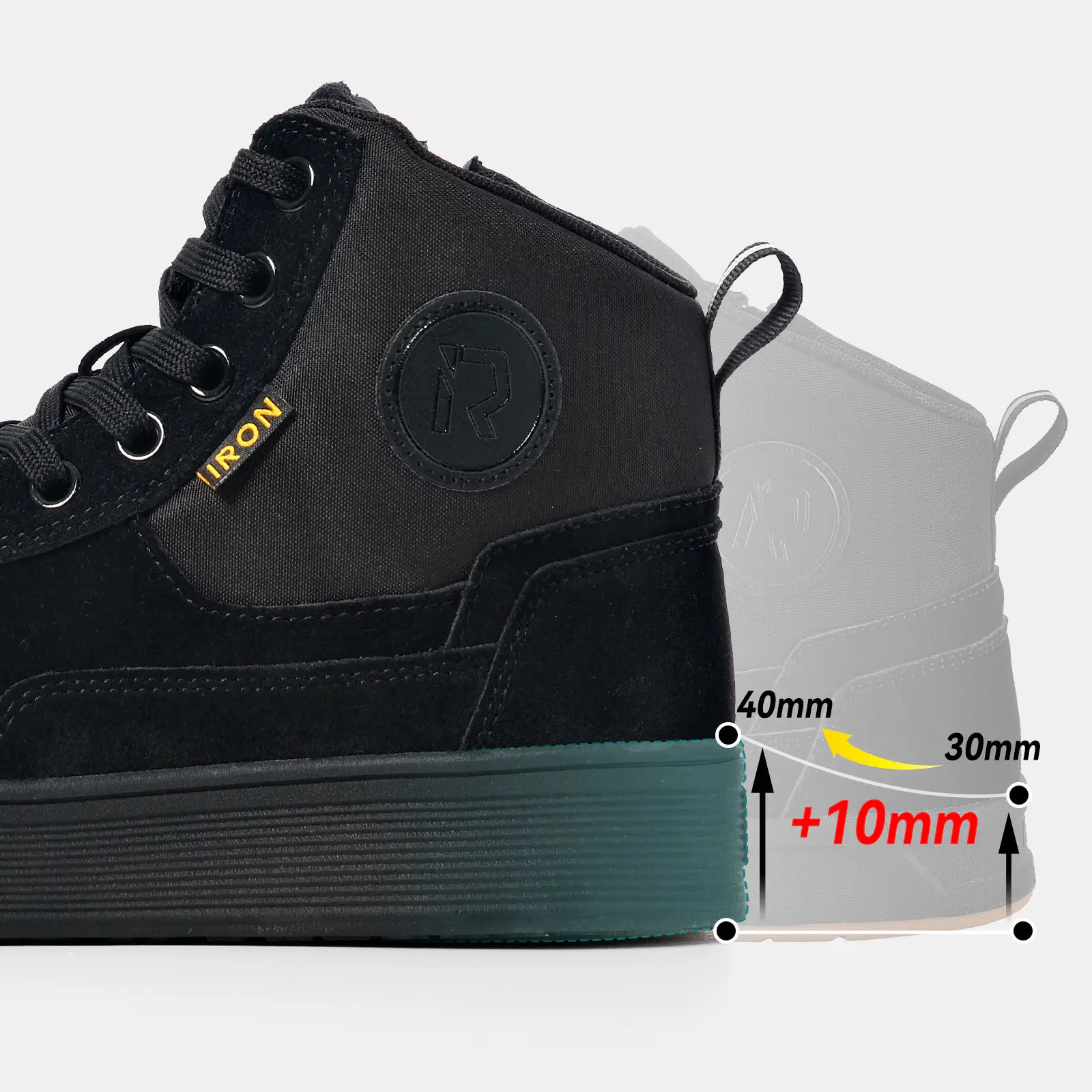 RIDEIRONストリート用レザー滑り止めモーターサイクルシューズ | MS6002