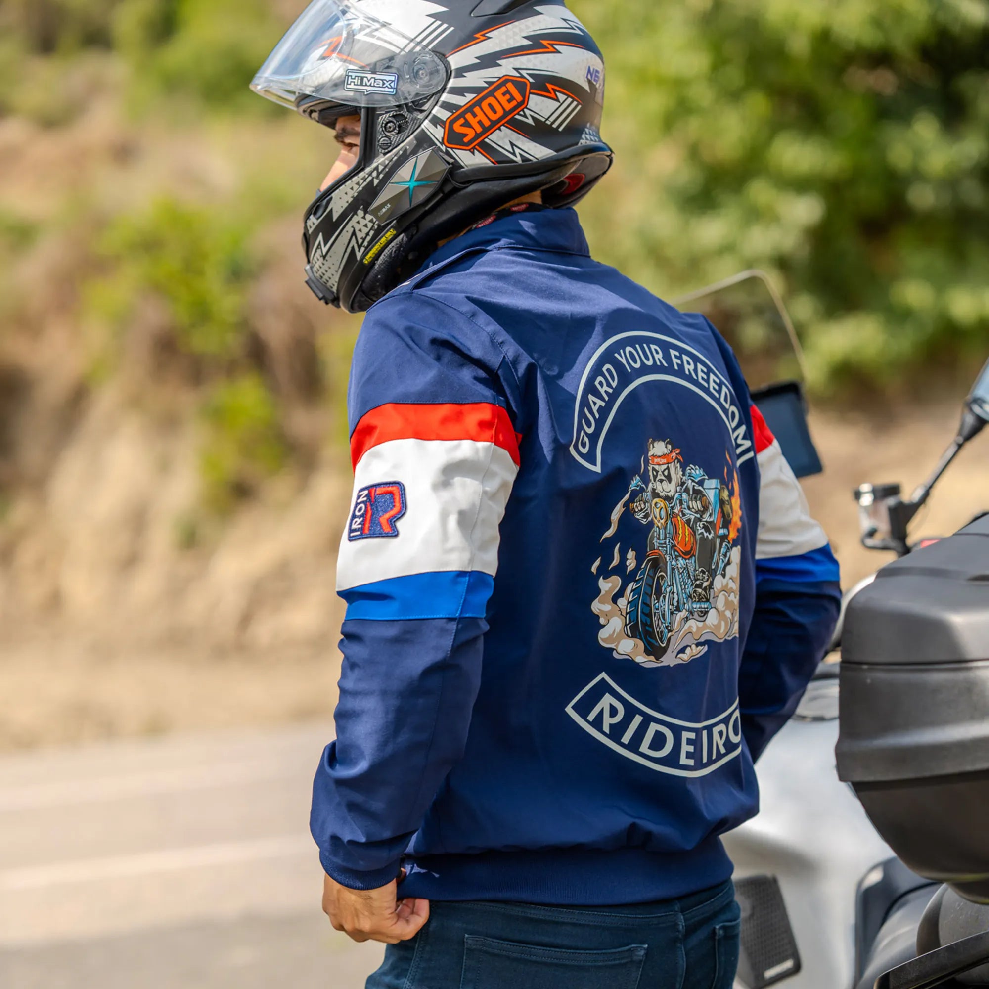 RIDEIRON レーシング スタイル 装甲 ライディング ジャケット｜MJ5506