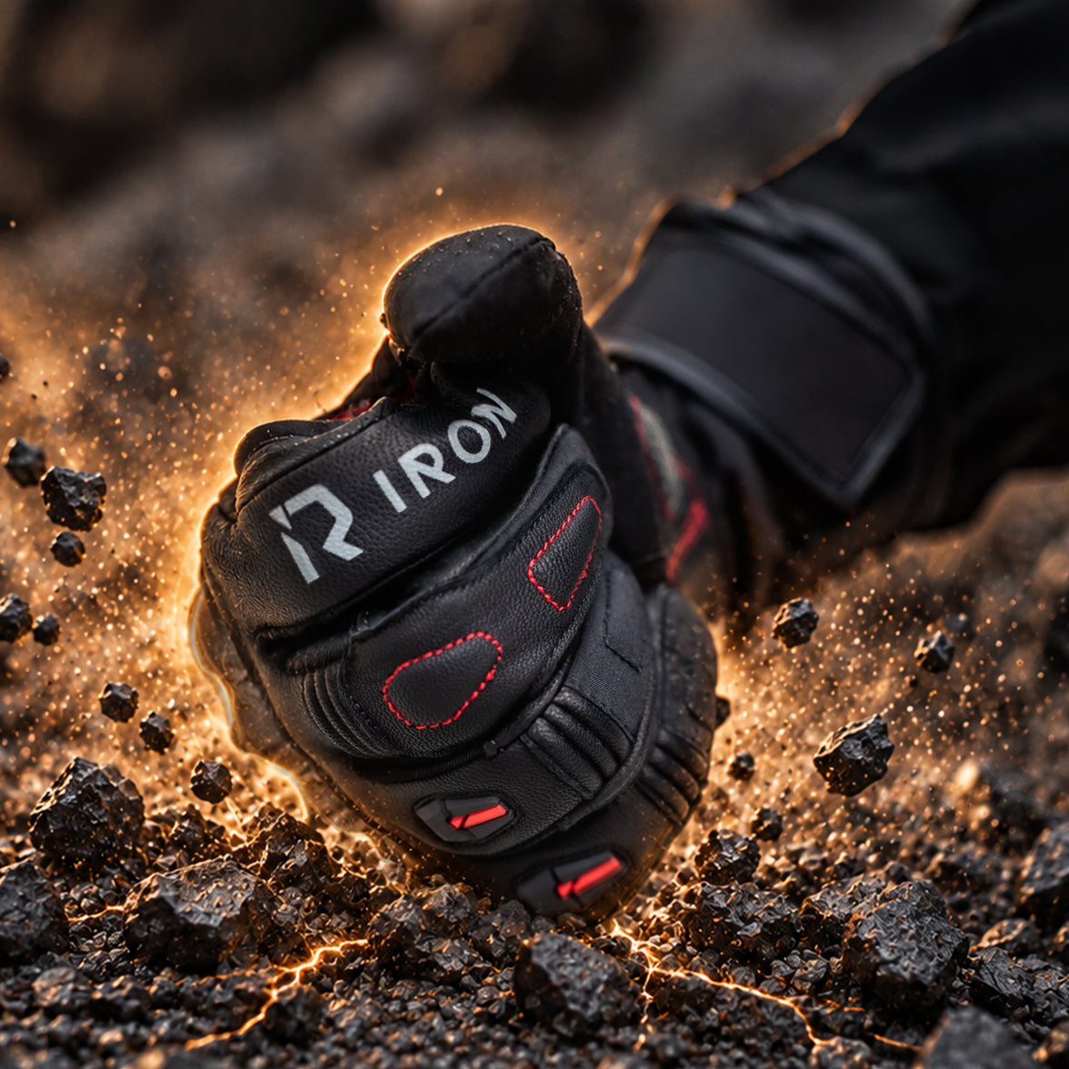 RIDEIRON｜4,000mAh・羊革・カーボンプロテクターを備えたスマート電熱グローブ ｜MG7506H
