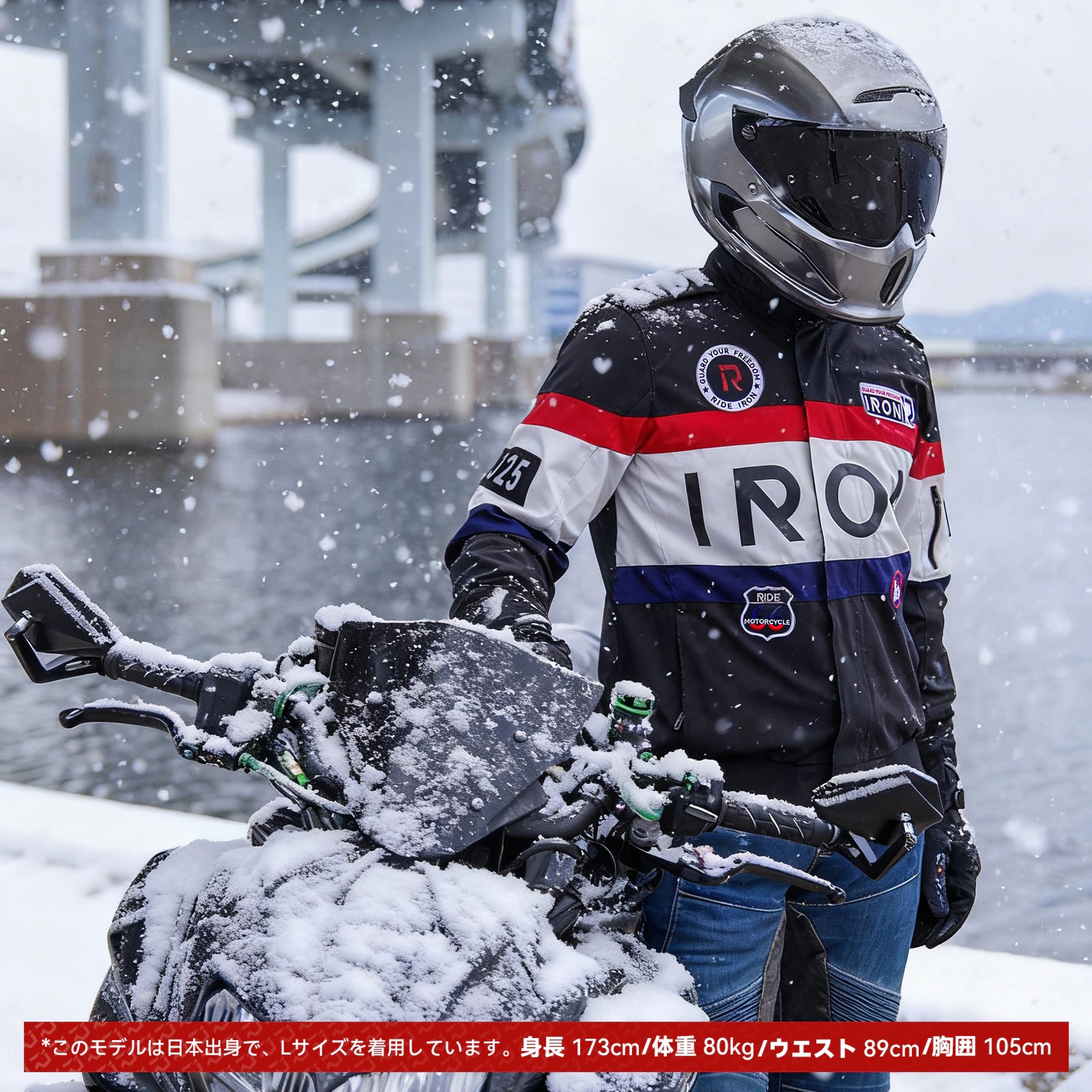 RIDEIRON レーシング スタイル 装甲 ライディング ジャケット｜MJ5506