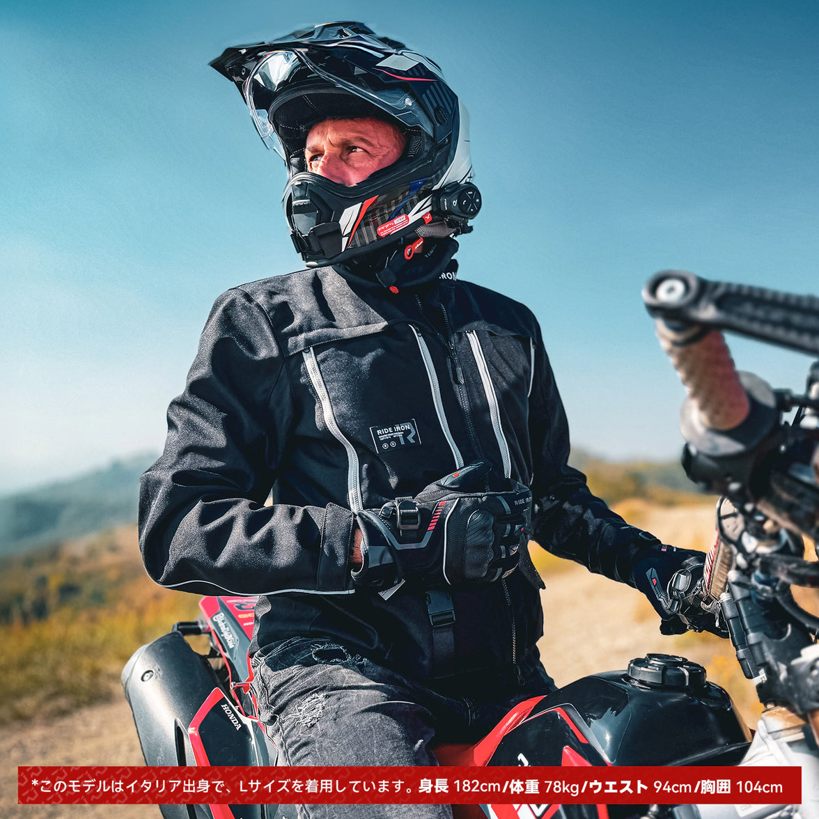RIDEIRON 春秋用プロテクター付き メッシュバイクジャケット｜MJ5511