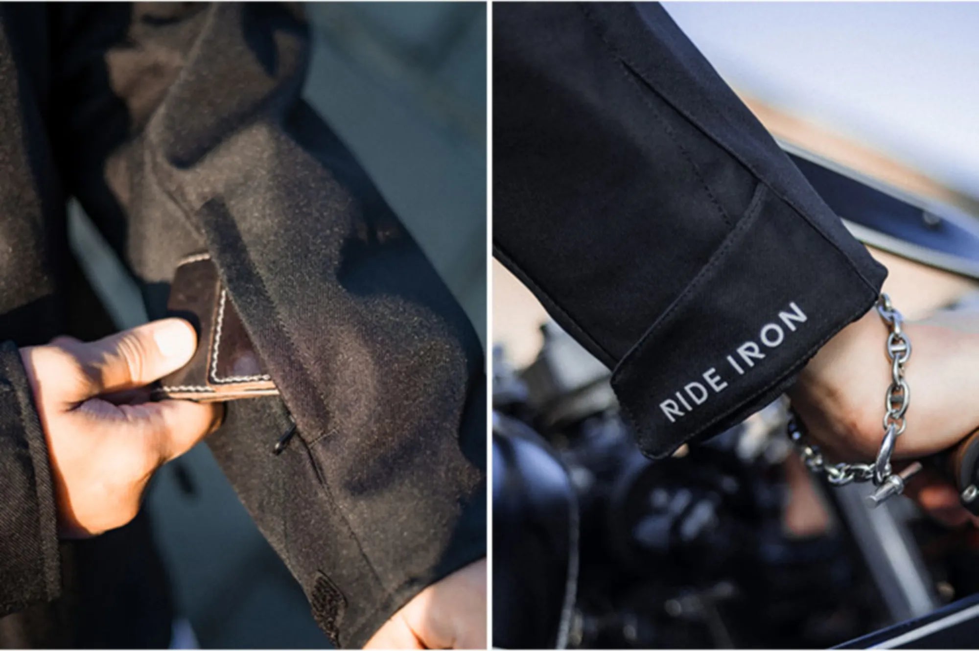 RIDEIRONクラシック オールシーズン 保護 ライディング ジャケット| MJ5517