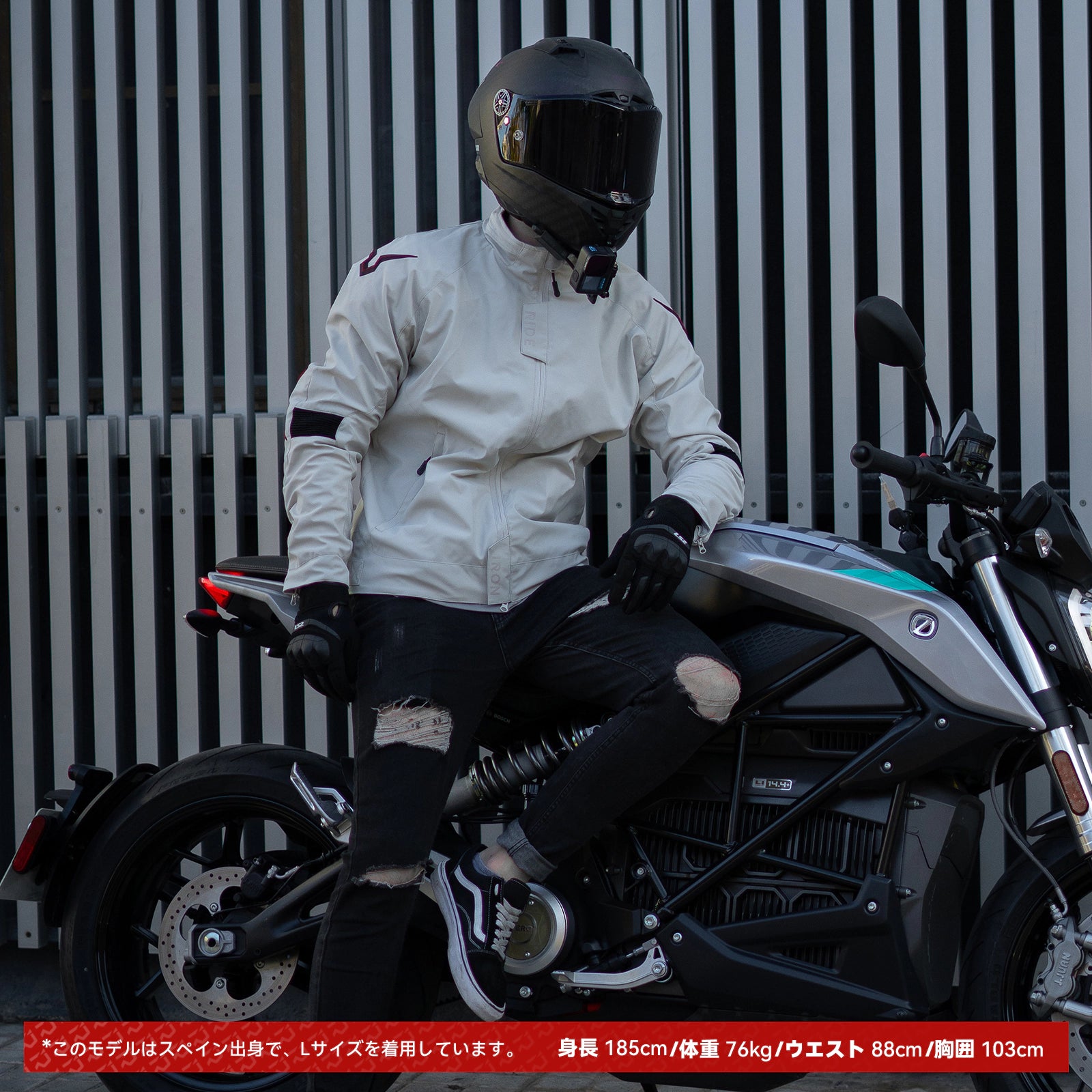 RIDEIRON 四季用スタンドアップ カラー 保護 サイクリング ジャケット | MJ5518