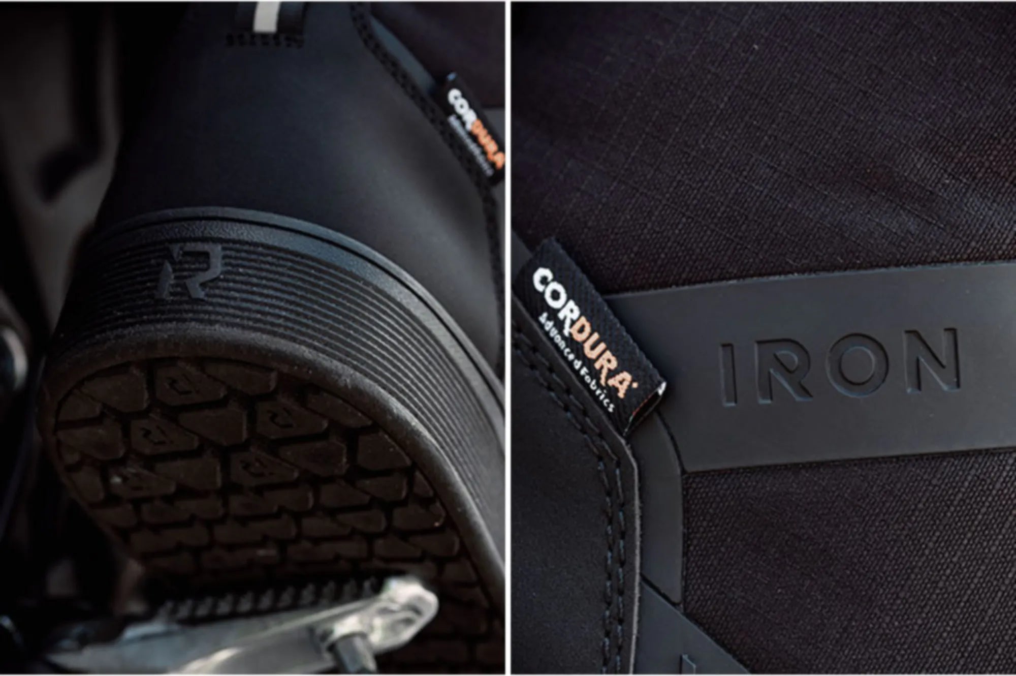 RIDEIRONクラシックブラック通気性滑り止めプロテクティブバイクシューズ | MS6001