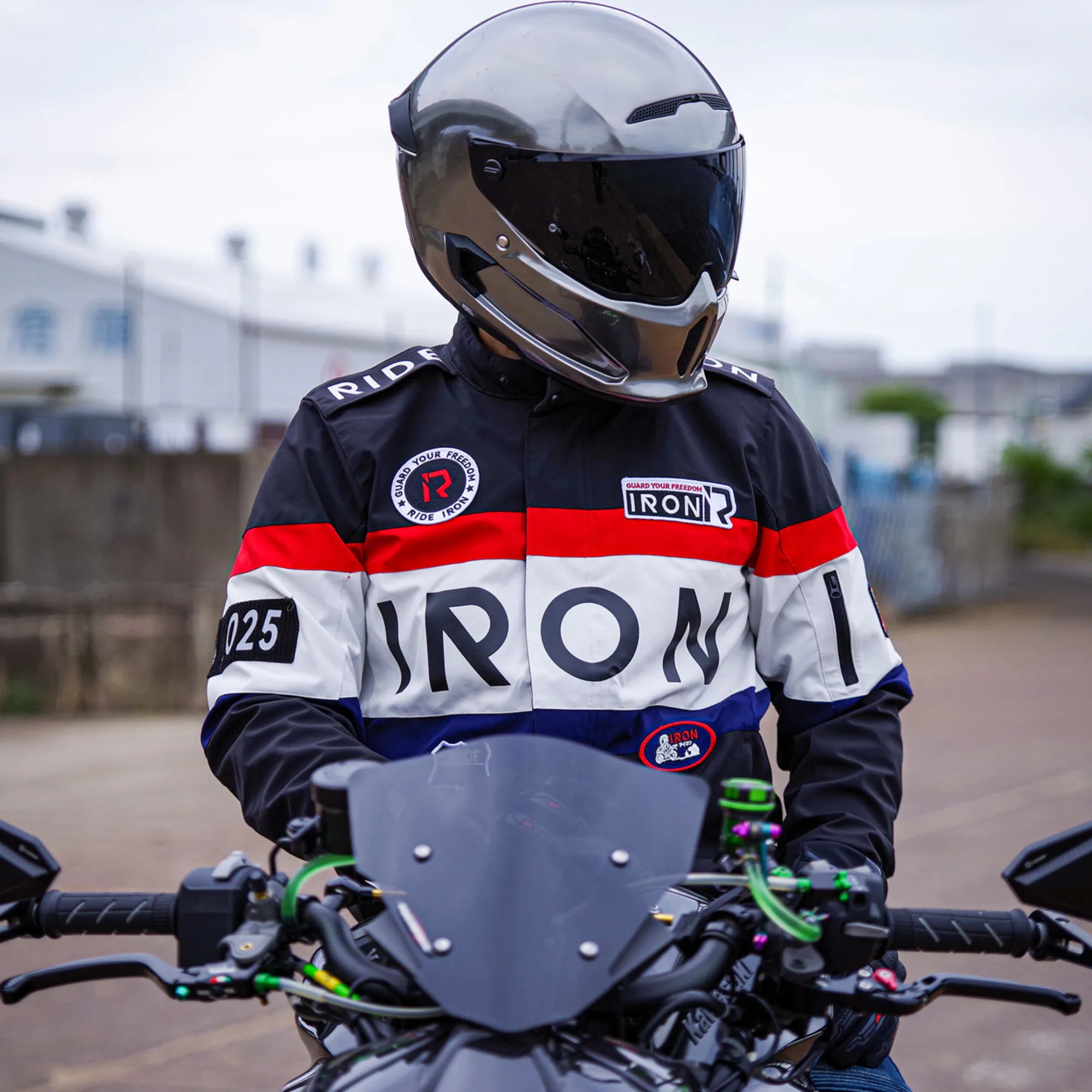 RIDEIRON レーシング スタイル 装甲 ライディング ジャケット｜MJ5506