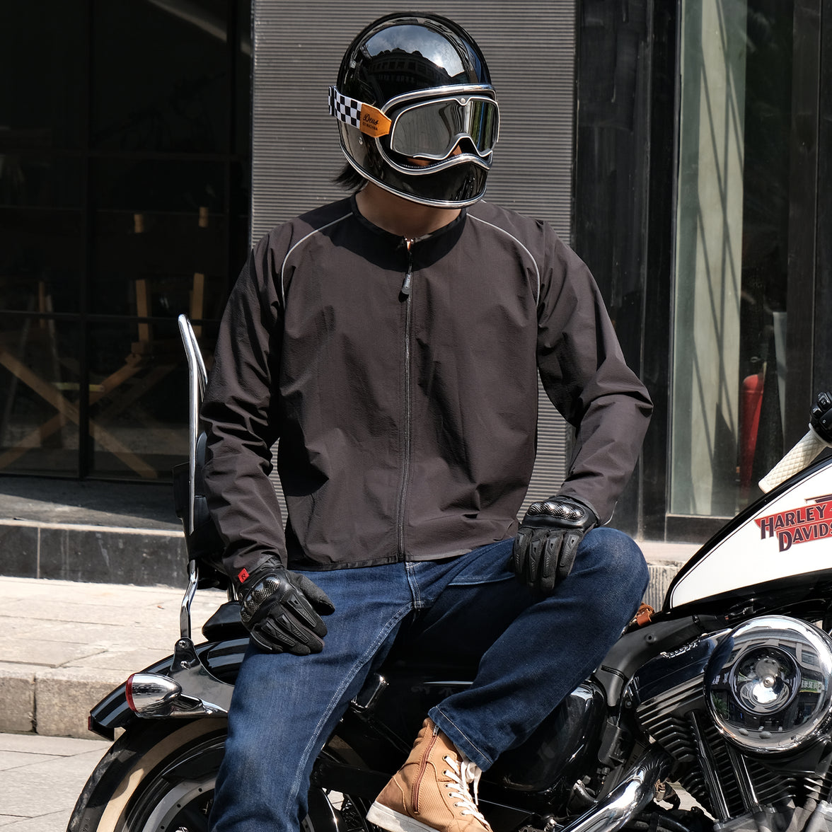 RIDEIRON 防風・日焼け防止軽量通気性ライディングジャケット | MJ5001