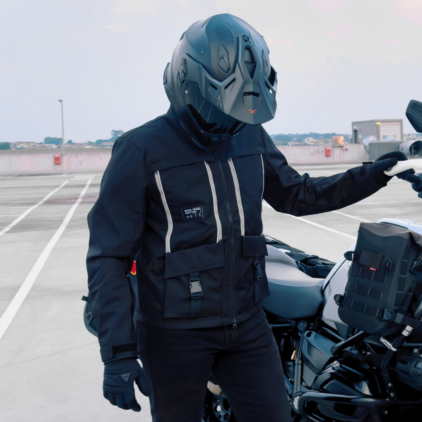 RIDEIRON 春秋用プロテクター付き メッシュバイクジャケット｜MJ5511