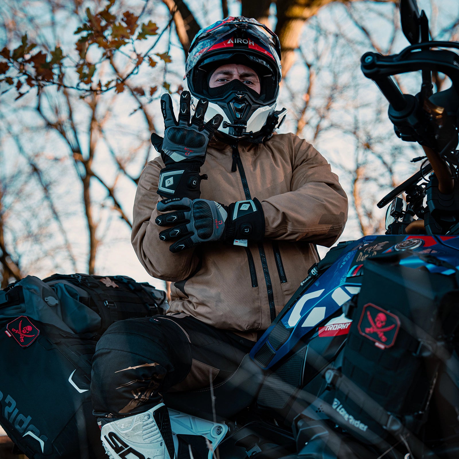 RIDEIRON 冬用防水 スマート電熱 バイク用グローブ| MG7501H RIDEIRON 冬用防水 スマート電熱 バイク用グローブ| MG7501H
