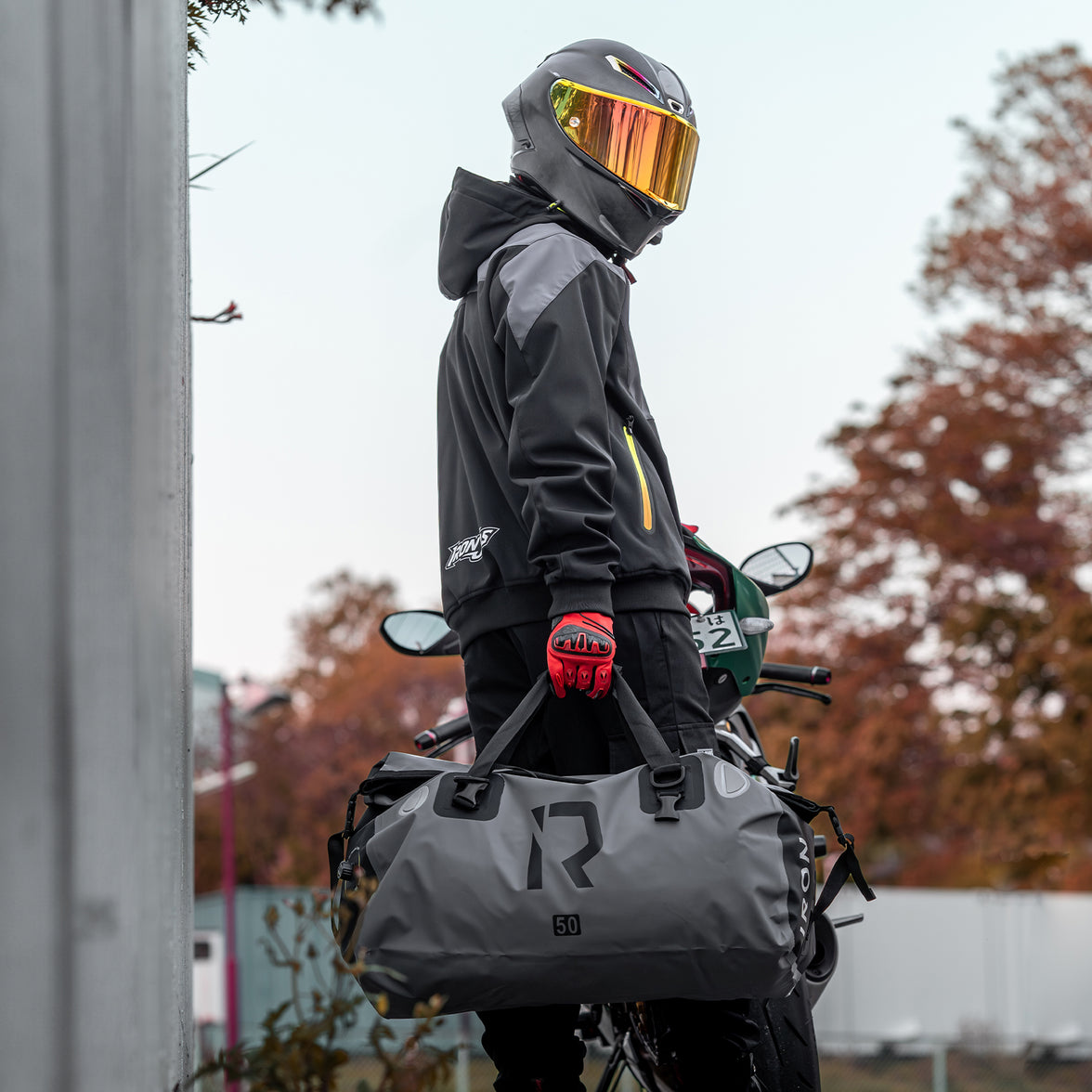 RIDEIRON防水バイクシートバッグ | BAG007