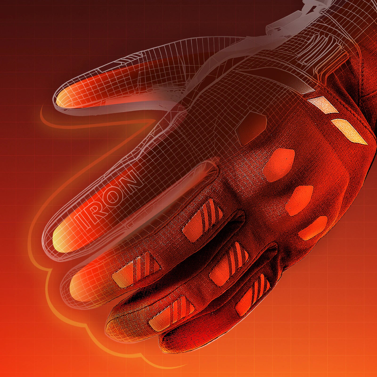 【今季分完売】RIDEIRON 冬用防水 スマート電熱 バイク用グローブ| MG7502H