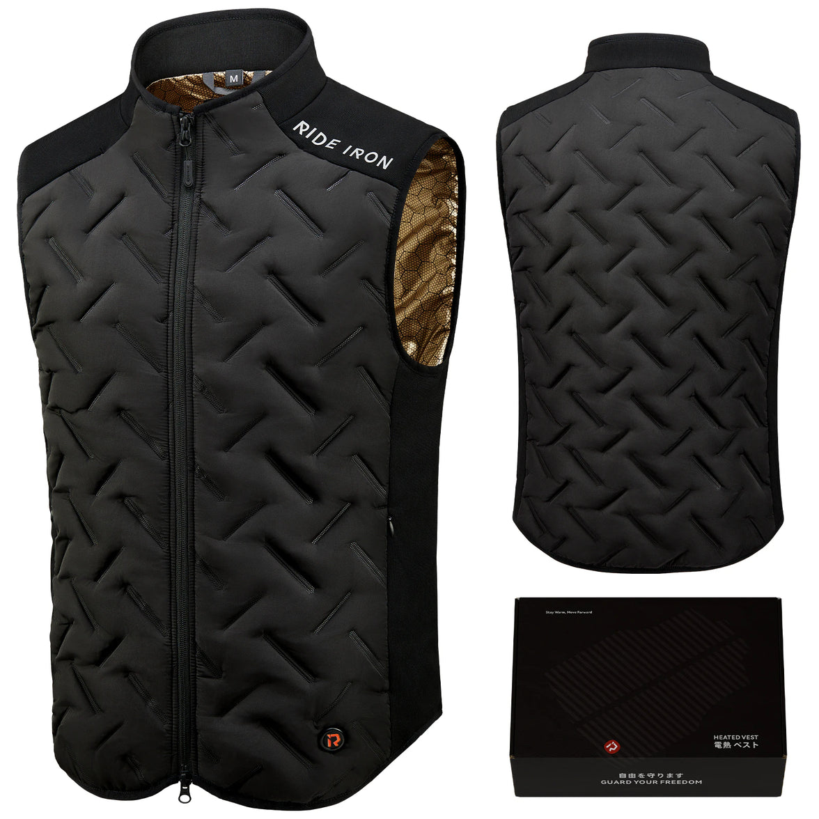 【今季分完売】RIDEIRON USB電源 スマート電熱 バイクベスト| MJ5505H