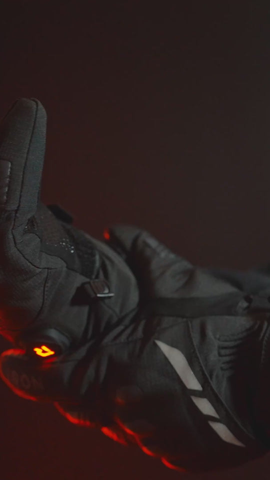 【今季分完売】RIDEIRON 冬用防水 スマート電熱 バイク用グローブ| MG7502H